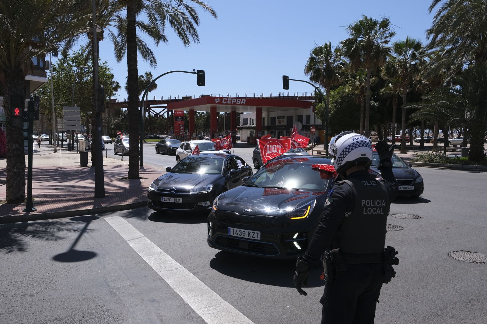 Fotogalería manifestación del Día Internacional del Trabajador. Almería