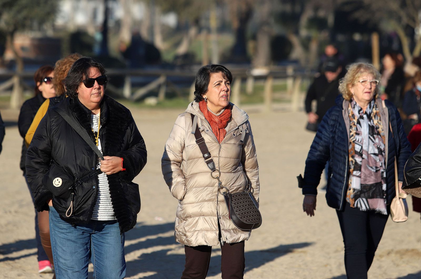 Imágenes del ambiente en la aldea del Rocío para celebrar la Candelaria