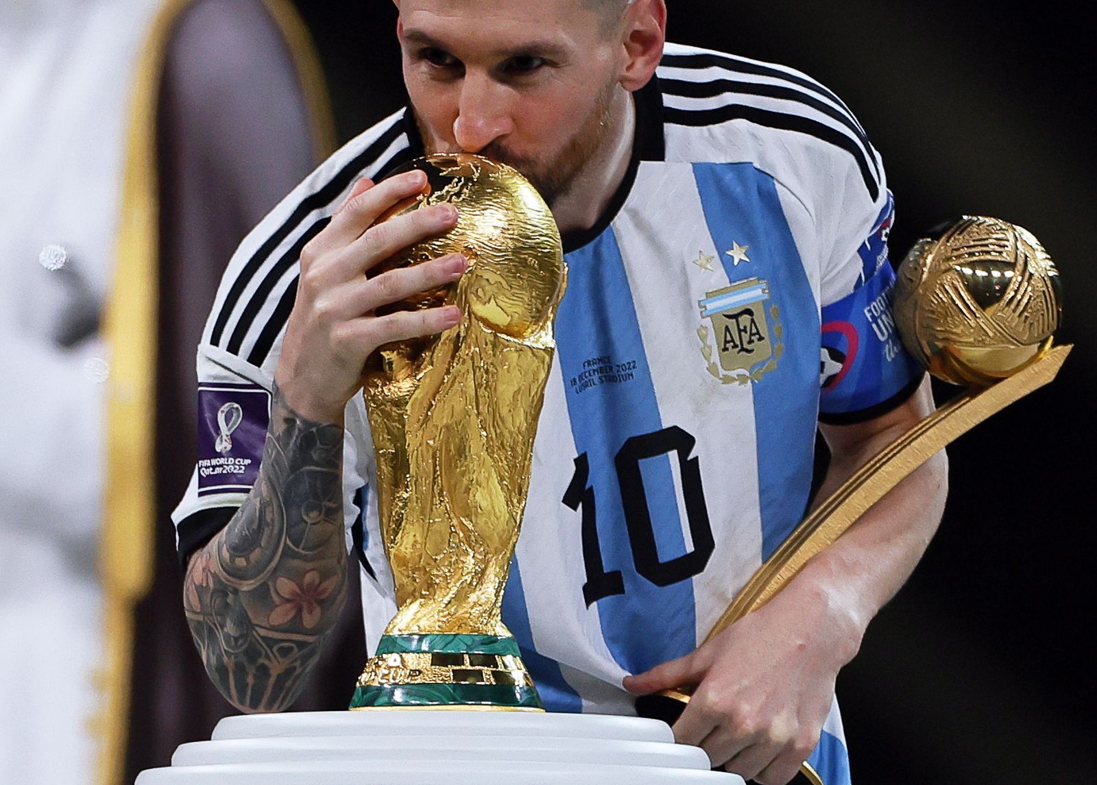Las fotos de Messi con la Copa del Mundo