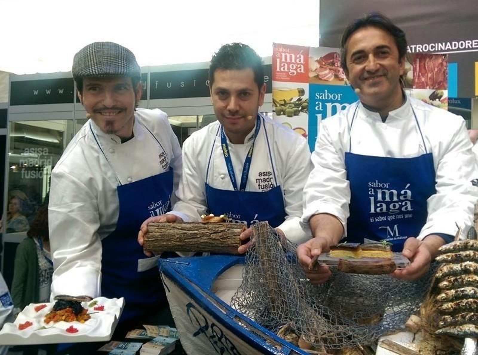 Sergio Garrido, Diego Gallegos y José Carlos García, ayer, durante la celebración de Madrid Fusión.