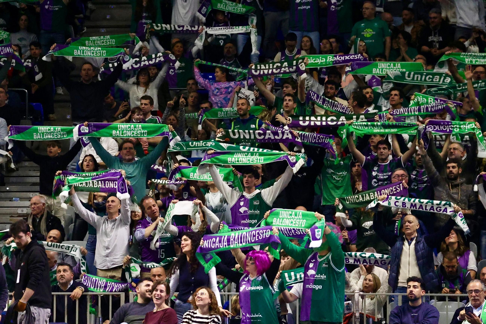 Búscate en las gradas del Carpena durante el Unicaja-Valencia Basket