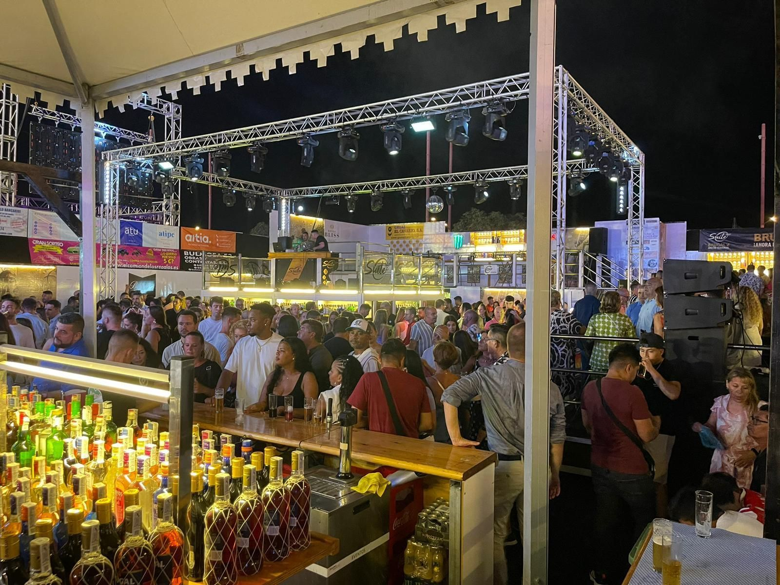 El ambiente en las casetas del CSIF en la Feria de Almería, en imágenes