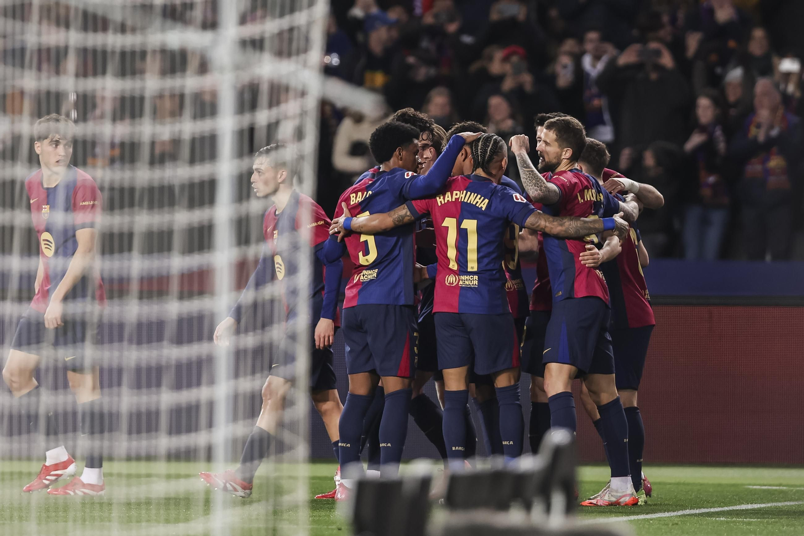 Las fotos del polémico Barcelona - Rayo Vallecano