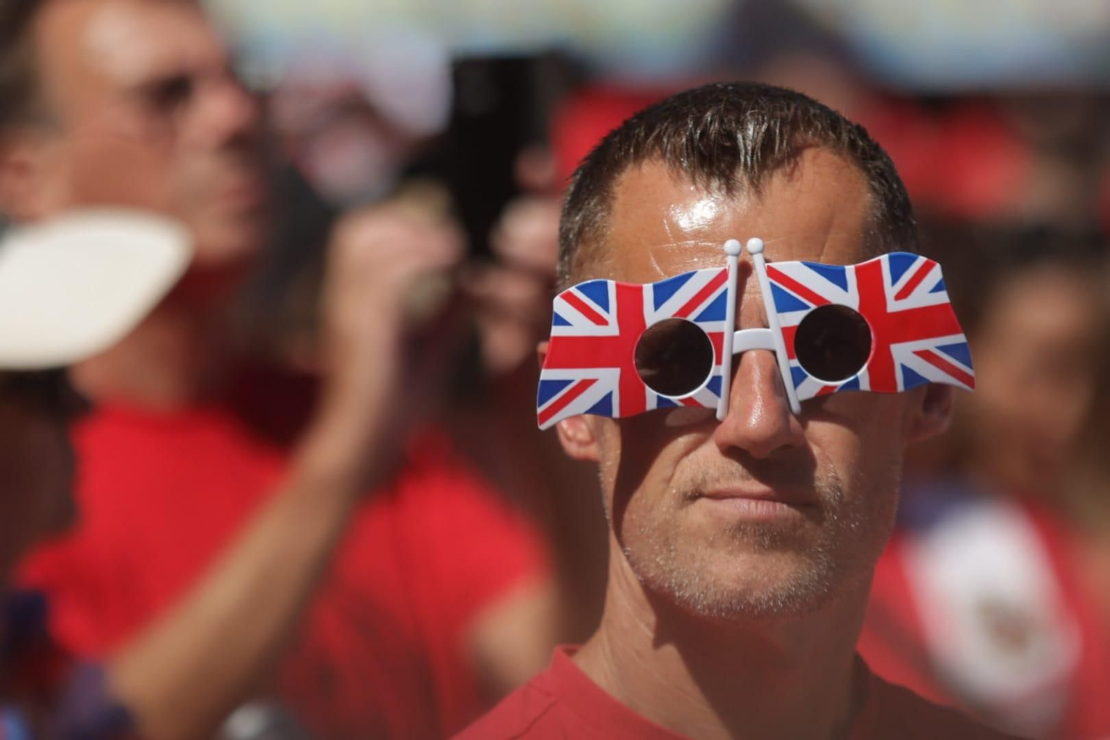 Miles de gibraltareños abarrotan la Plaza de Casemates en la celebración del National Day de Gibraltar.