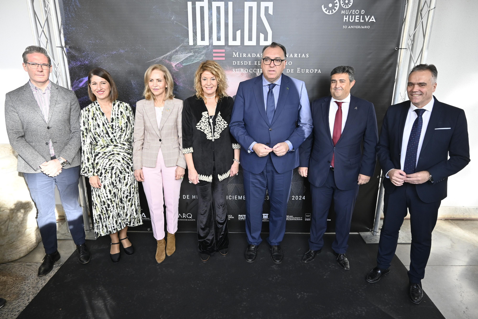 Presentación de la Exposición 'Ídolos. Miradas Milenarias' en el Museo de Huelva, en Imágenes