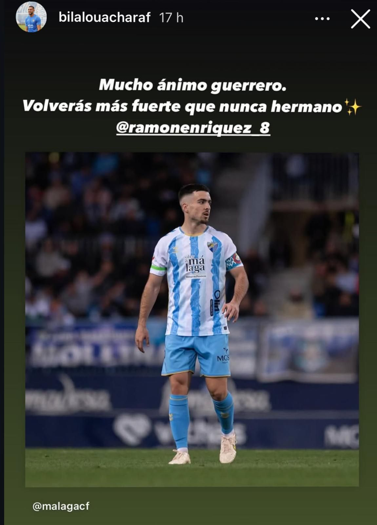 El fútbol se vuelca con Ramón Enríquez: "Estamos todos contigo"