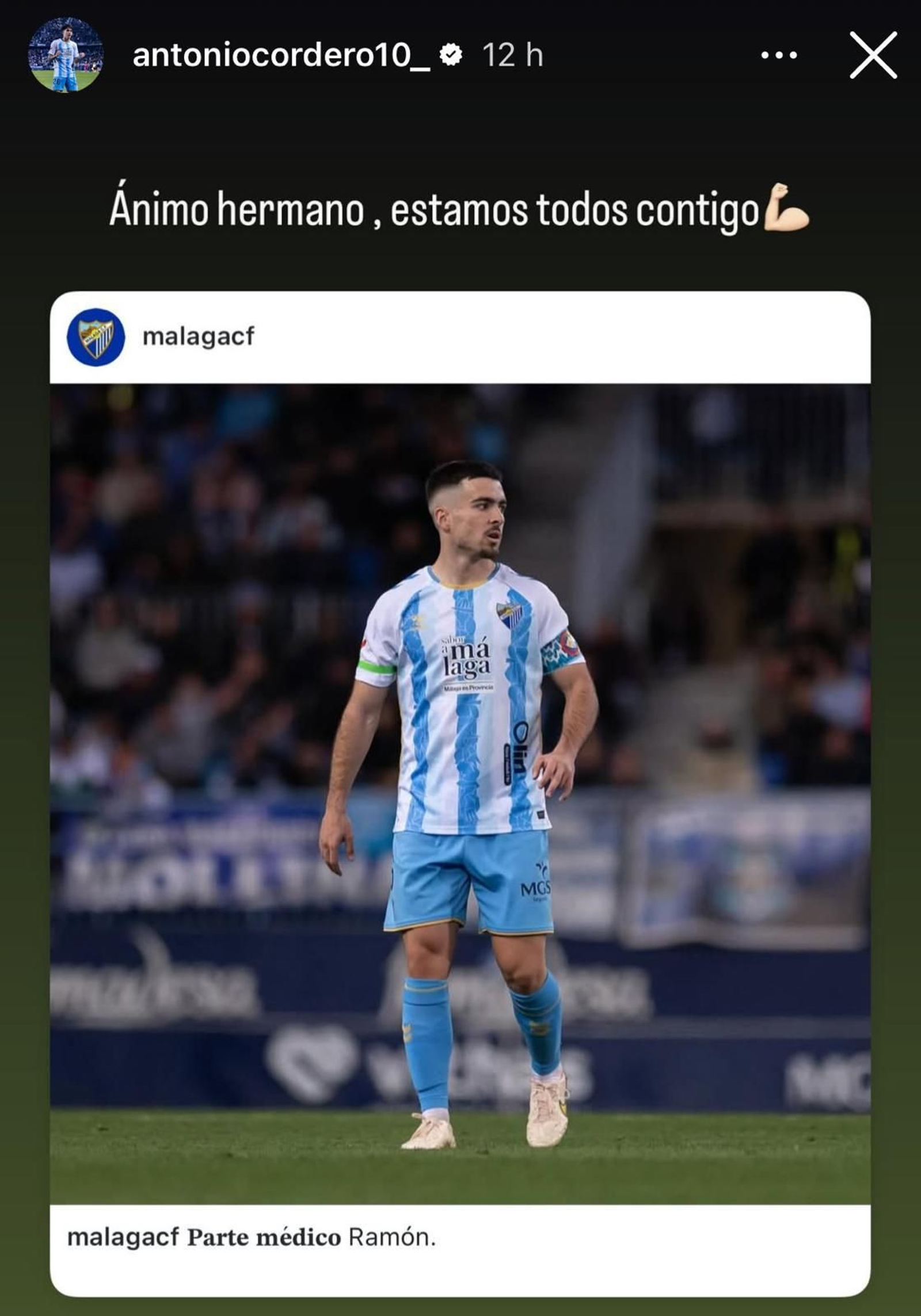 El fútbol se vuelca con Ramón Enríquez: "Estamos todos contigo"