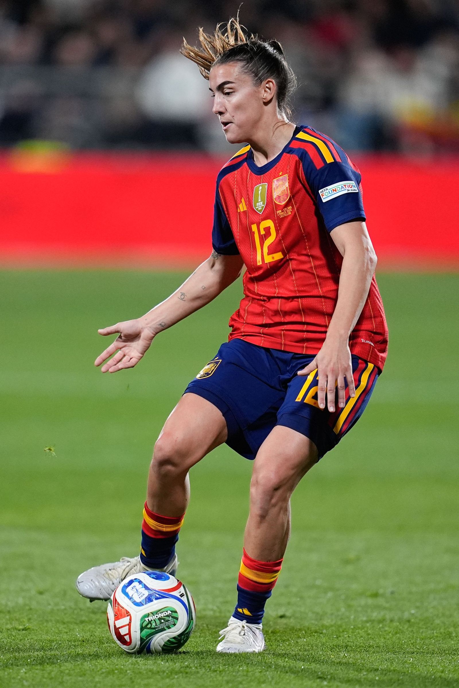 Las fotos del España-Islandia de fútbol femenino