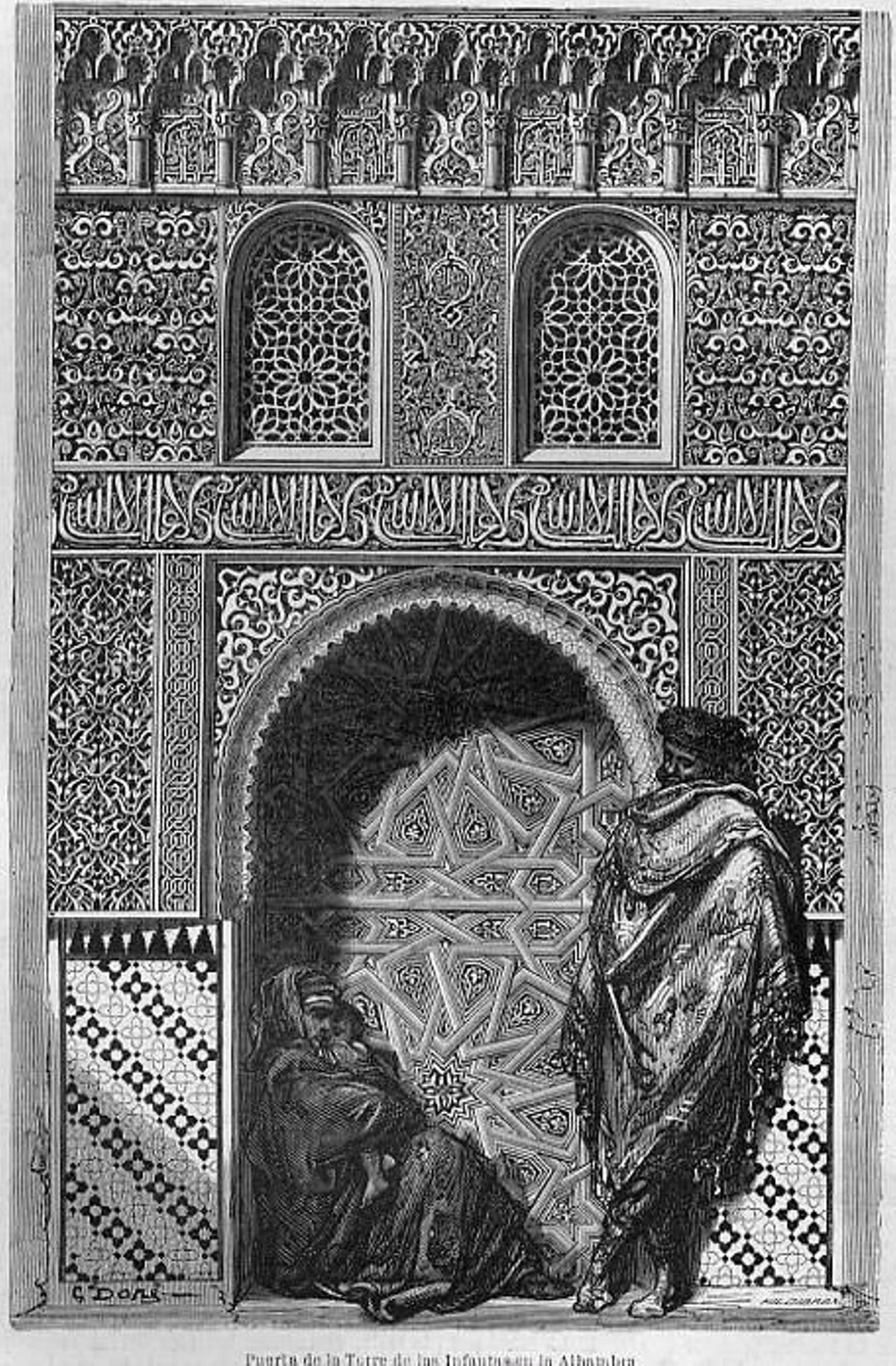 Grabado de Doré sobre la Puerta de las Infantas.