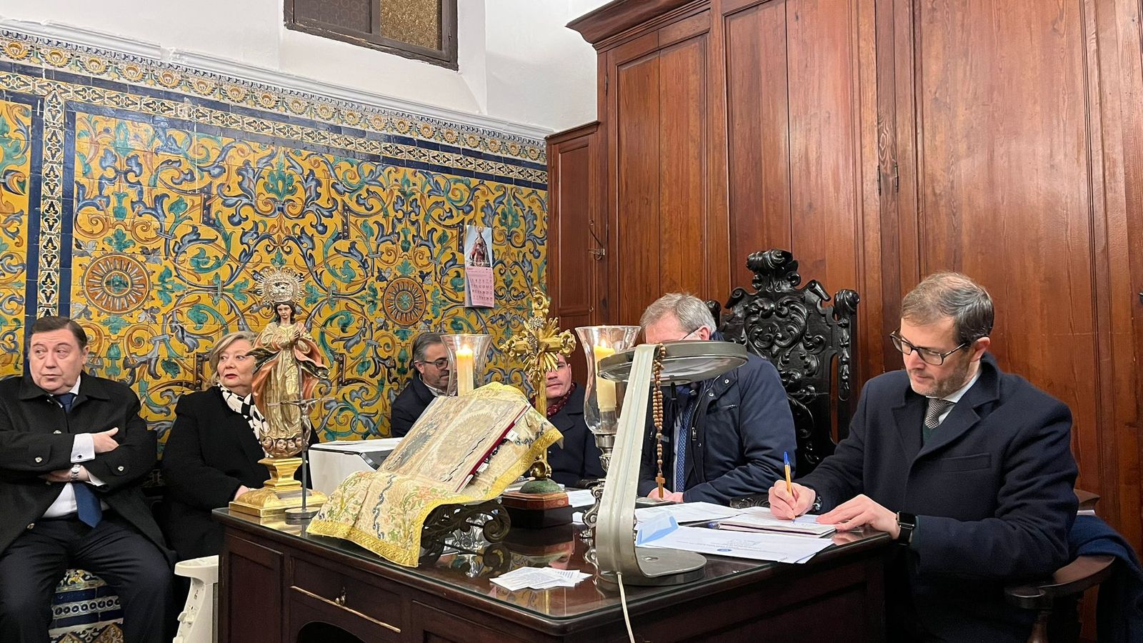 Cabildo de Elecciones celebrado en la Hermandad del Amparo