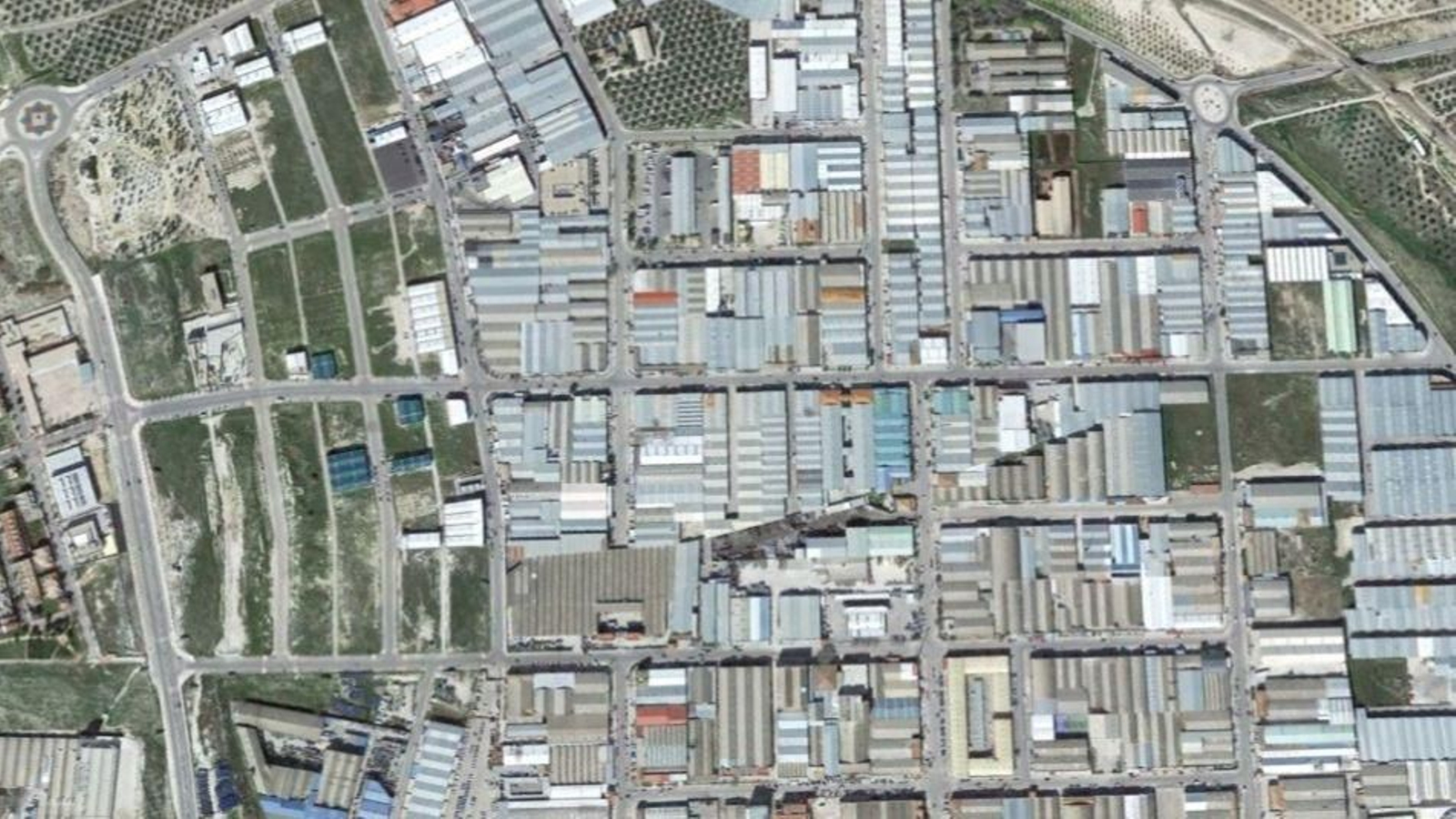 Vista aérea del Polígono Industrial Los Olivares