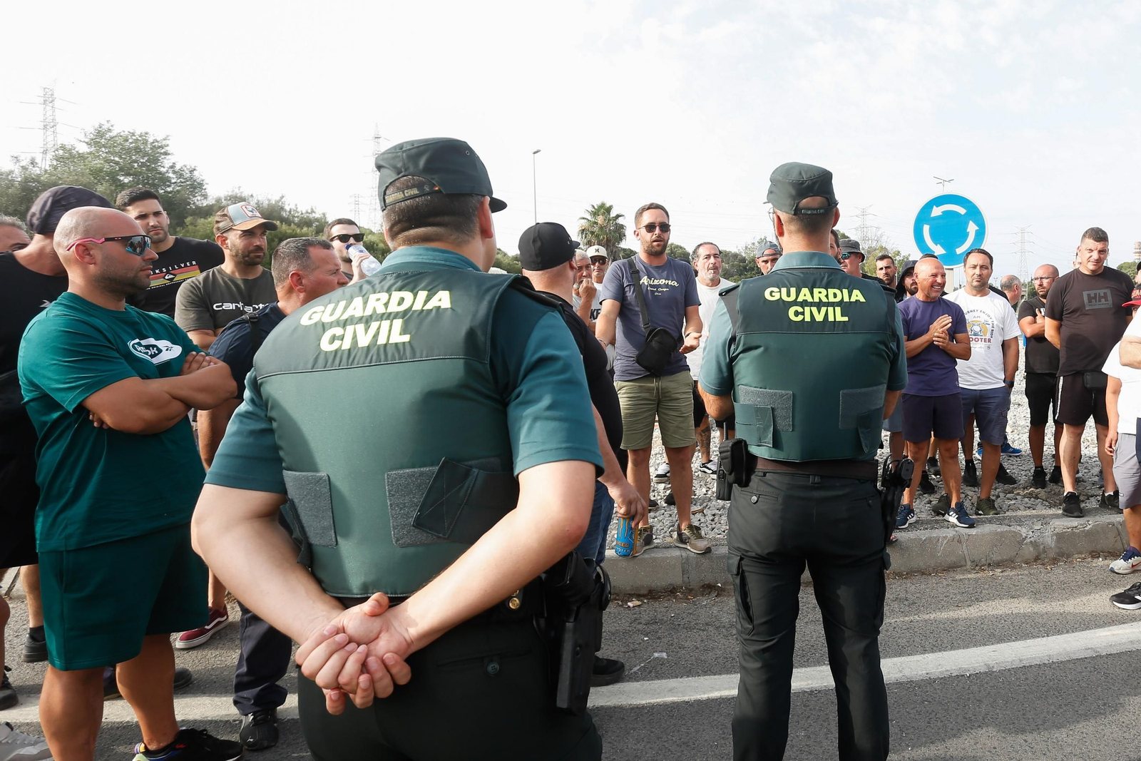 Las protestas por la huelga del metal este martes en el Campo de Gibraltar, en imágenes