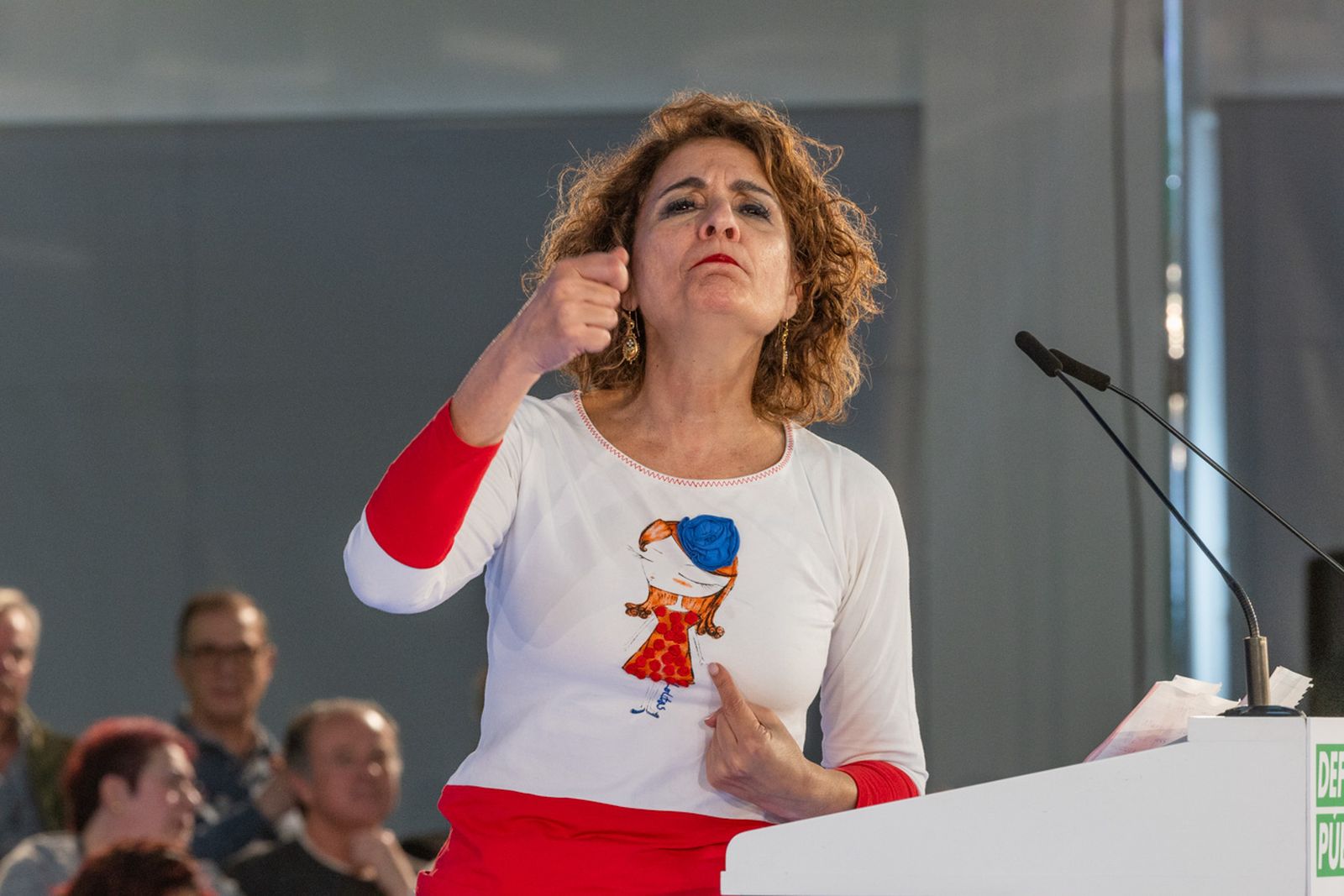 Acto en defensa de los servicios públicos para celebrar el 28F en Jaén