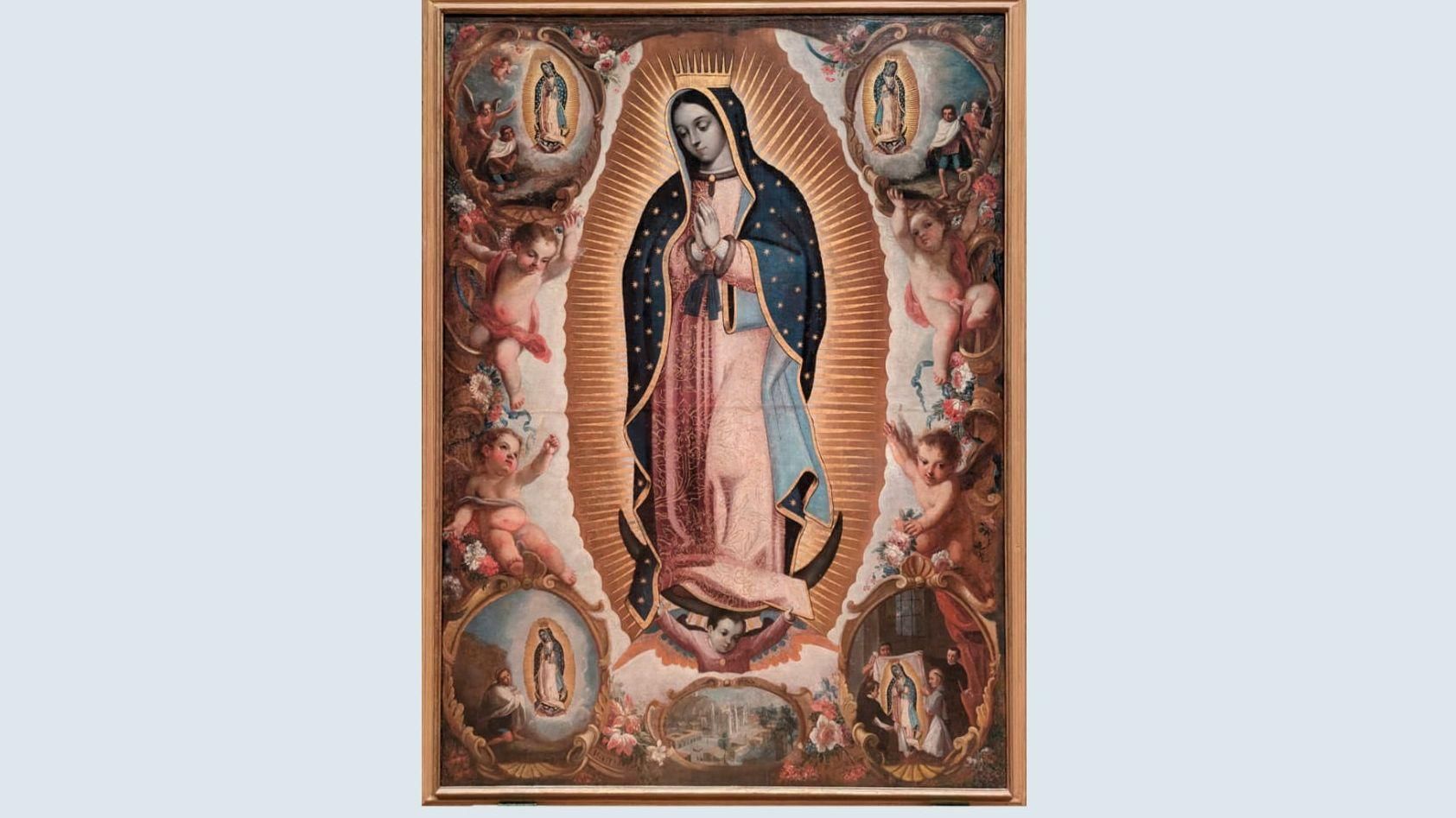 La Basílica de los Milagros presenta este miércoles el cuadro de la Virgen de Guadalupe