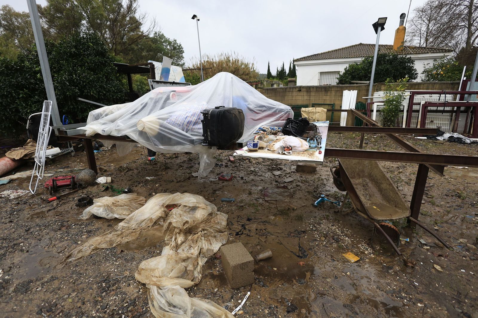 Fotos de San Martín del Tesorillo listo para la evacuación por la borrasca Marta