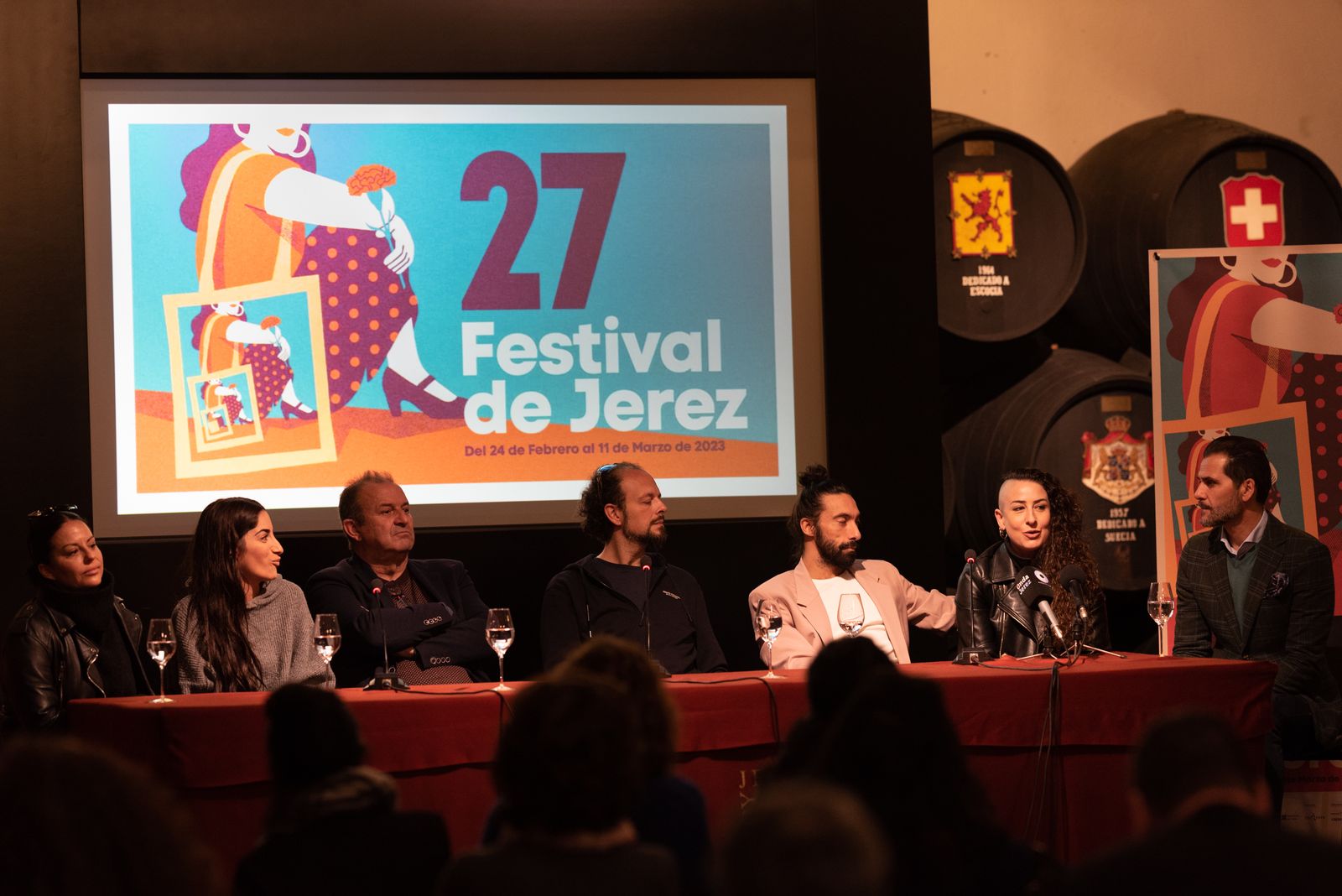 Un momento de la rueda de prensa de ayer.