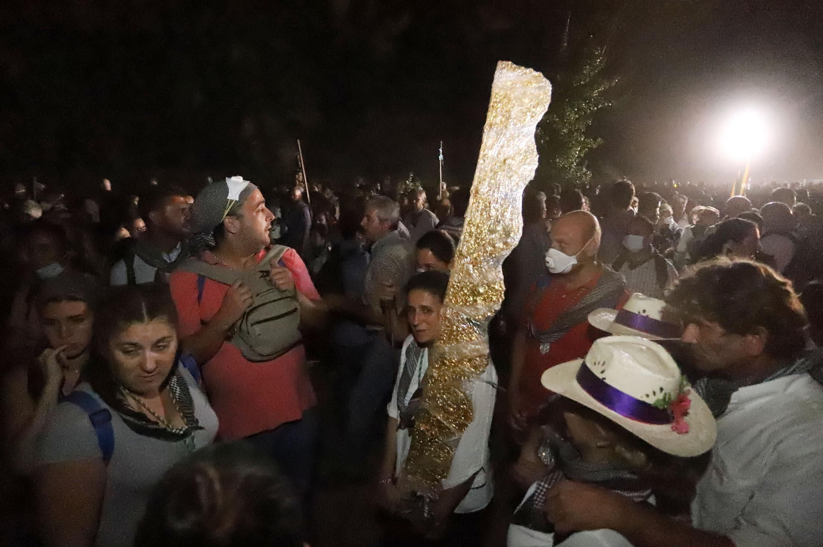 Recuerda las imágenes de la Venida de la Virgen del Rocío a Almonte en 2019