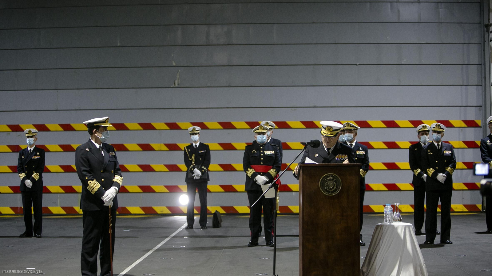 Toma de posesión del nuevo Almirante de la Flota, Eugenio Díaz del Río.