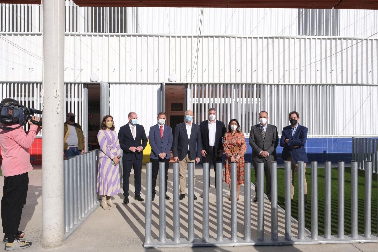 Imágenes de la inauguración de un colegio en Viator. Javier Imbroda. Almería