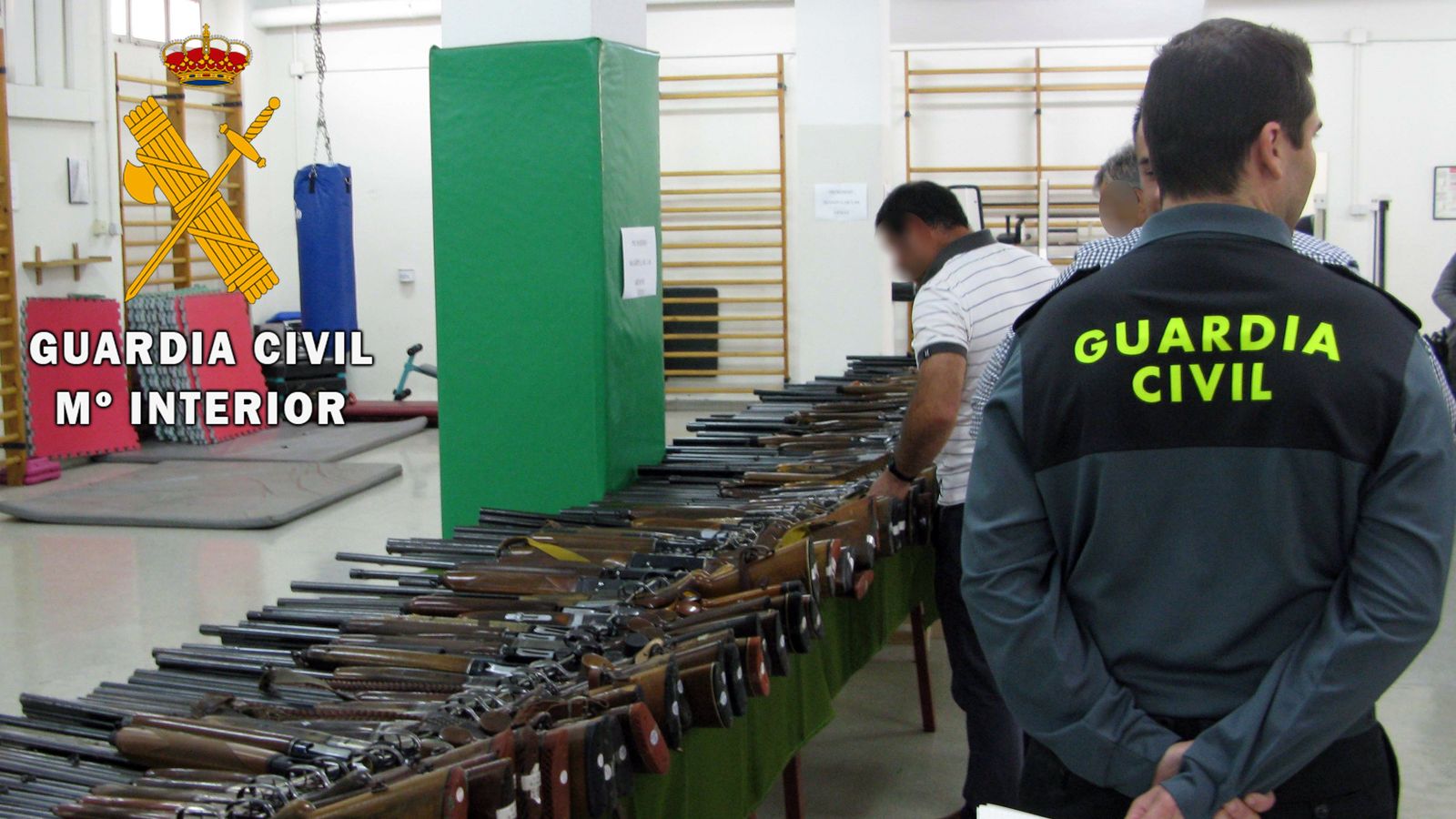 Algunas de las armas que saldrán a subasta el 29 de mayo