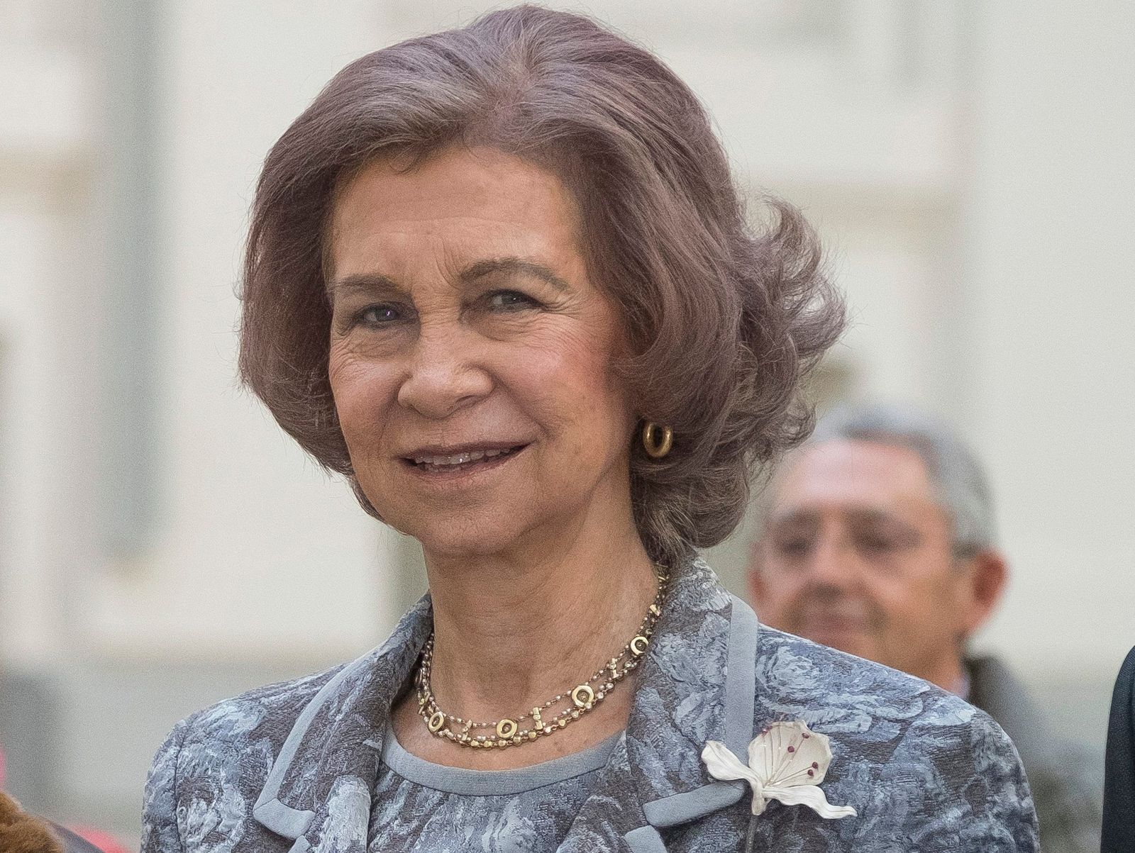 Primer plano reciente de la Reina Emérita.