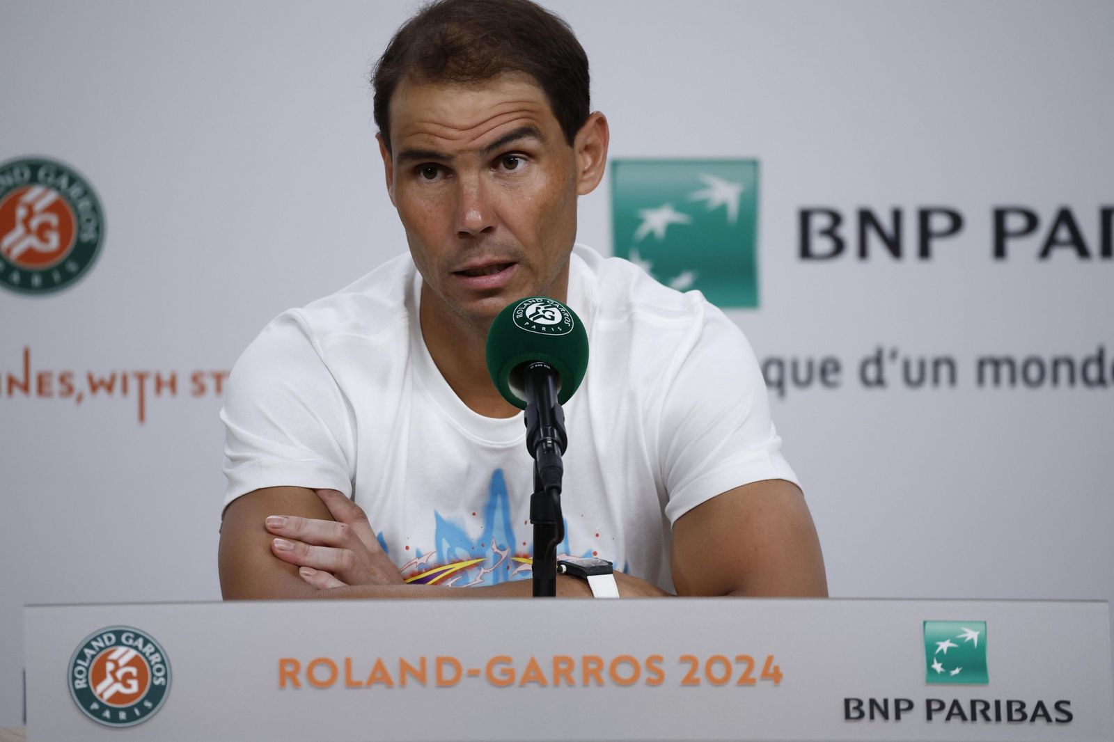Las fotos del adiós de Nadal en Roland Garros