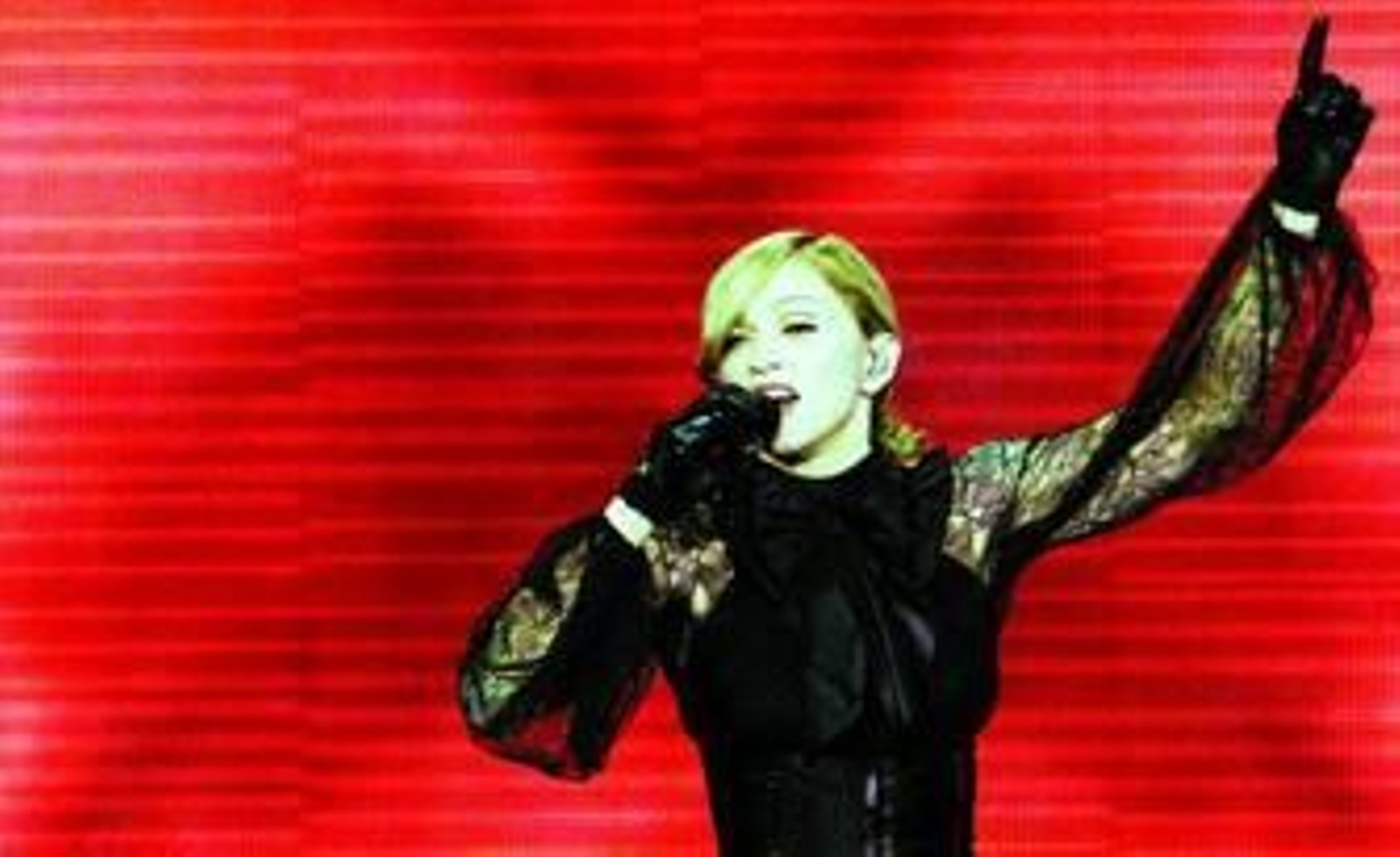 La reina del pop, en una de las actuaciones de su última gira.