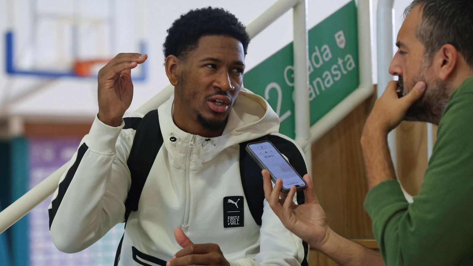 Kameron Taylor, durante la entrevista.