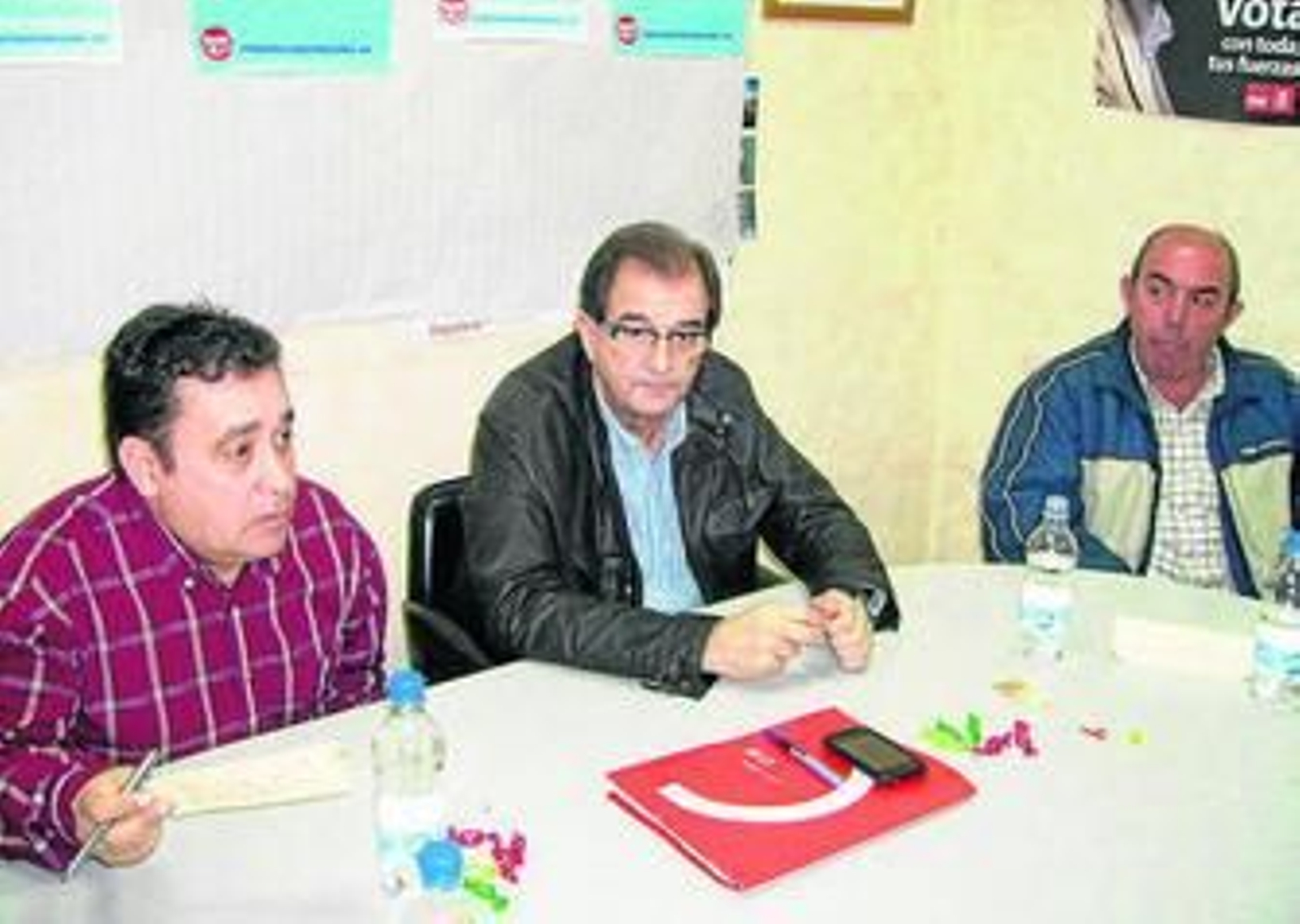 Reunión del dirigente de UGT con sindicalistas del Guadiato.