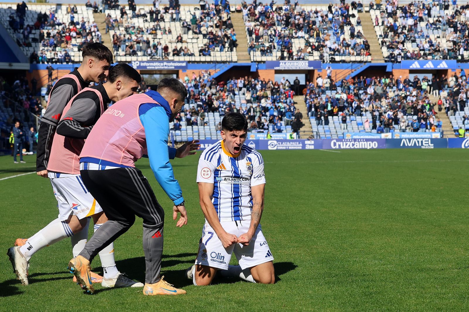 Manita del Recreativo al Estepona (5-0)