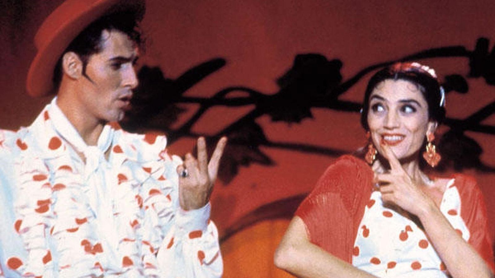 Con Manuel Bandera en 'Las cosas del querer' (Jaime Chávarri, 1989).