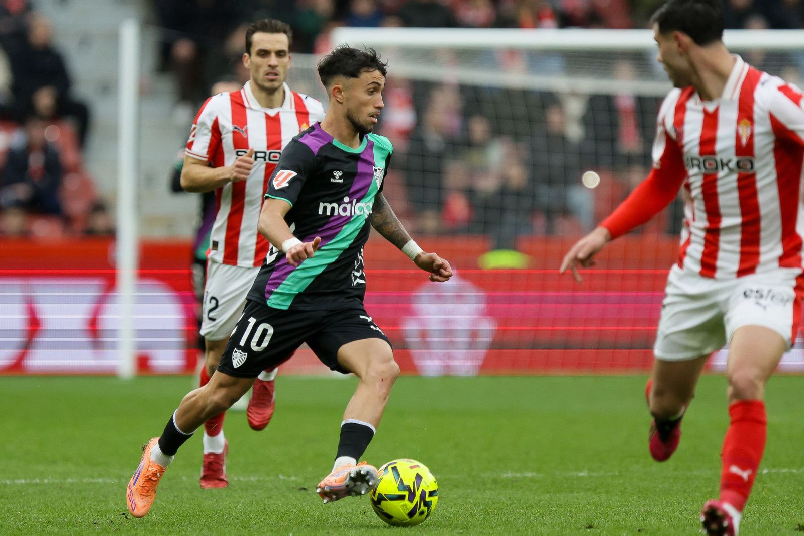 El Sporting-Málaga CF, en fotos