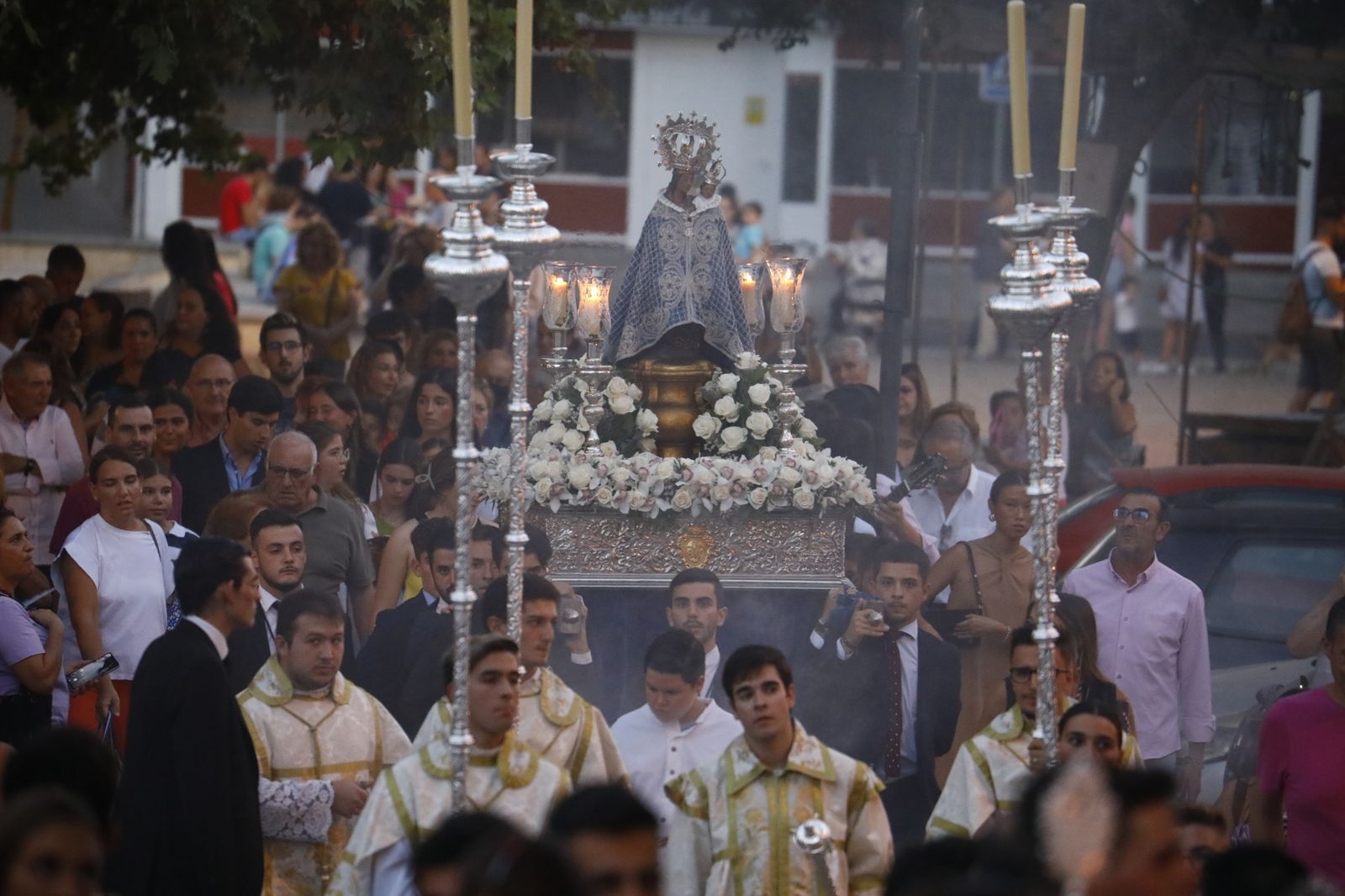 El traslado de la Virgen de la Fuensanta de Córdoba, en imágenes