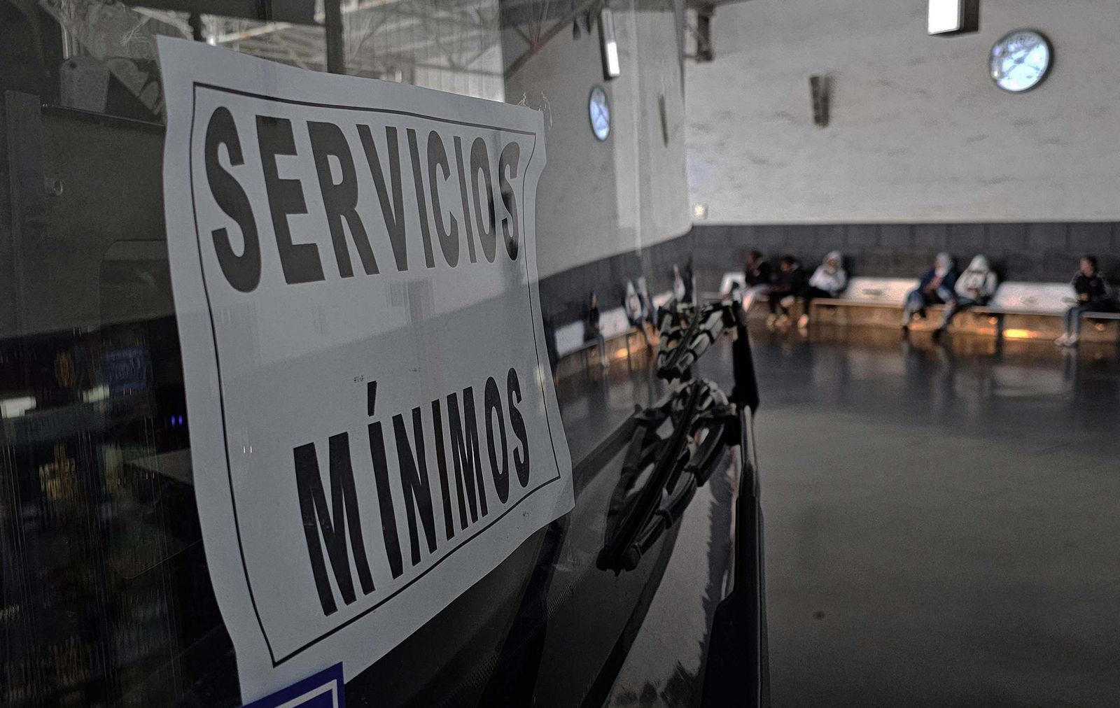 Fotos de la huelga de autobuses en Algeciras