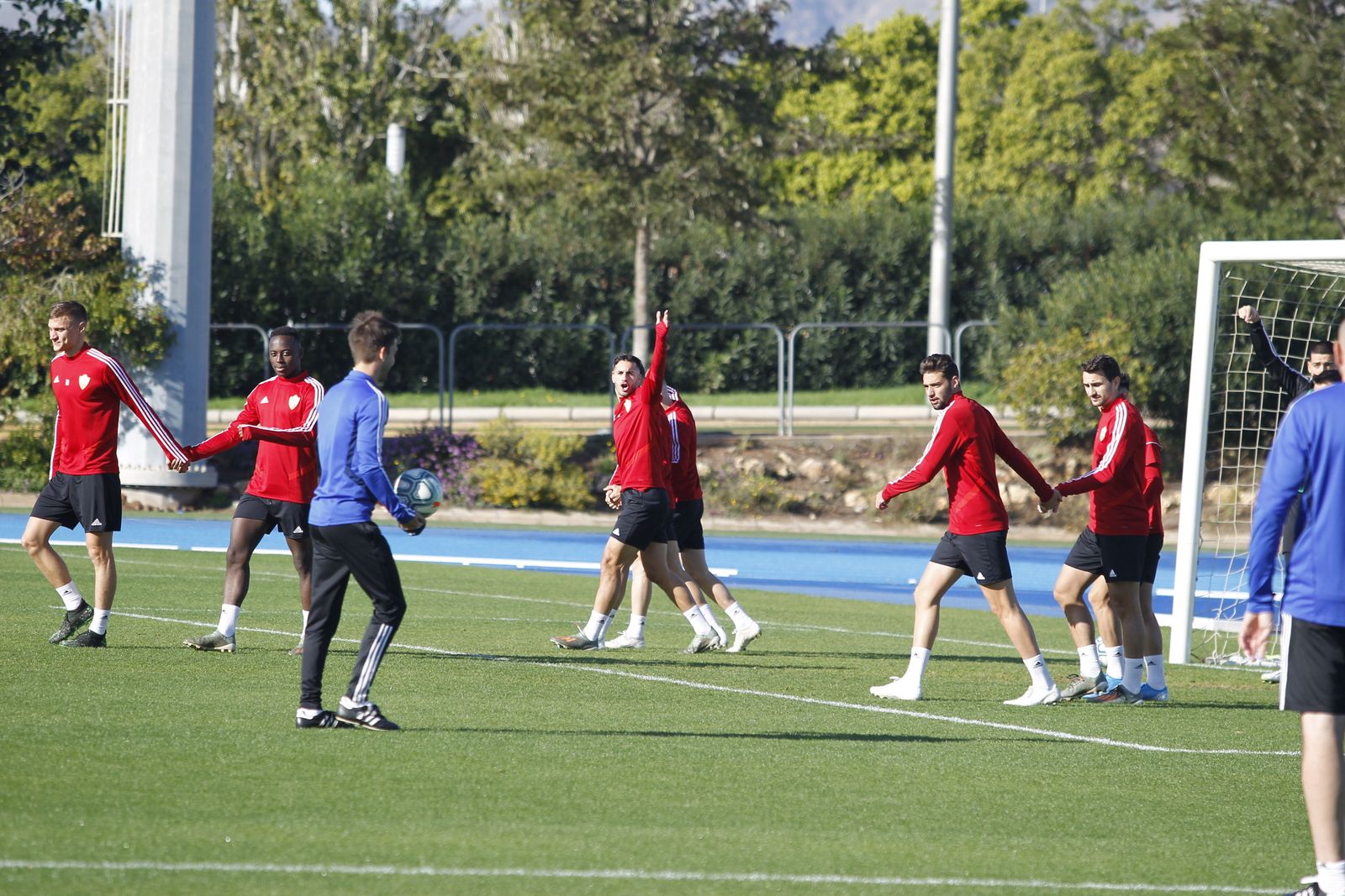 Fotogalería del entrenamiento del Almería previa al partido ante el Numancia