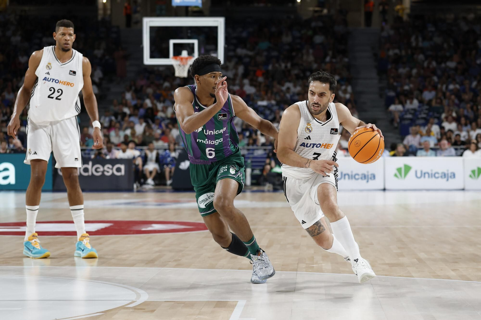 El Real Madrid-Unicaja en fotos
