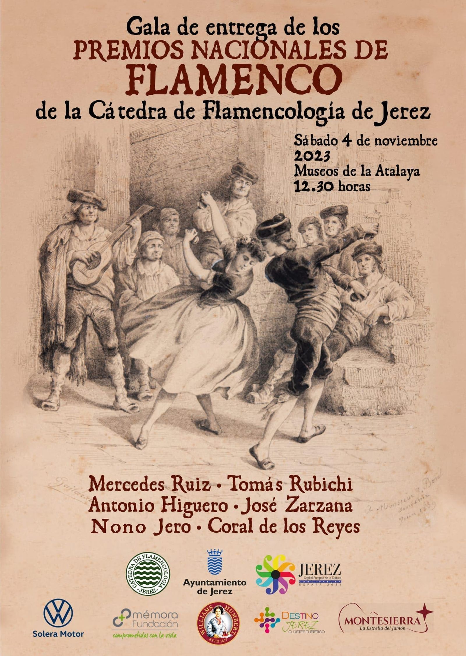Cartel anunciador de la gala.
