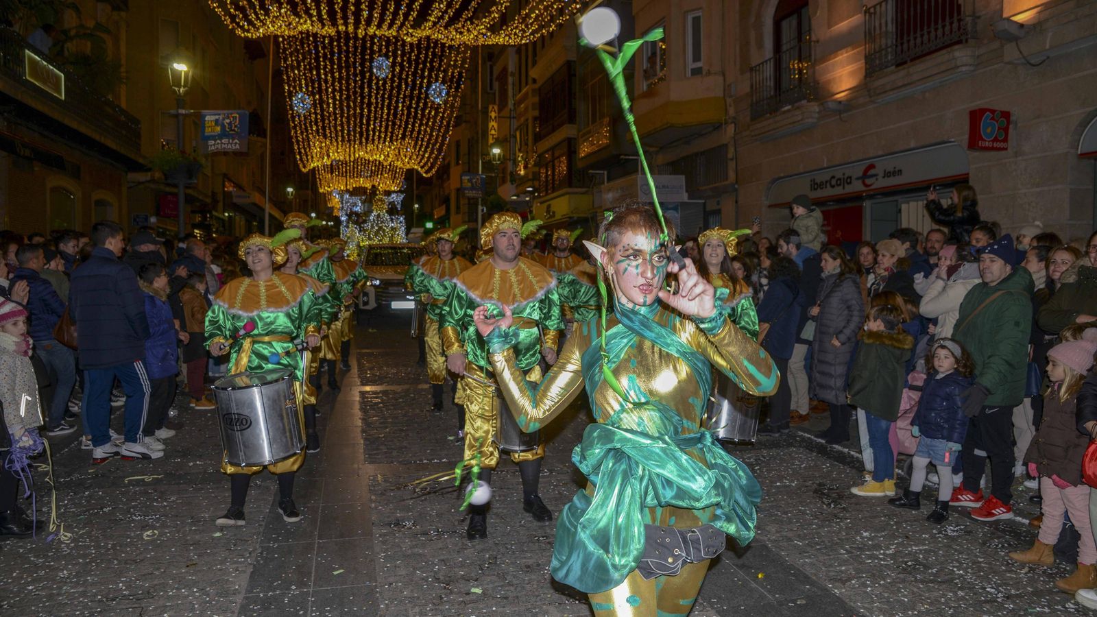 Cabalgata de Reyes Magos en Jaén.