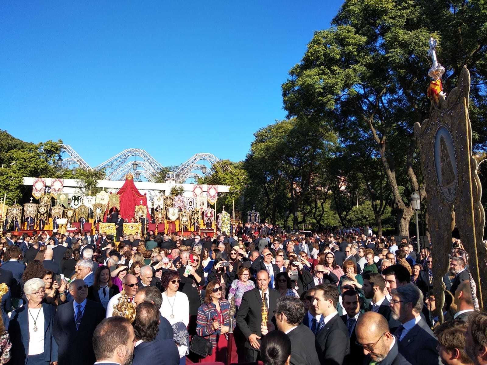 El acto central del Encuentro de Hermandades Rocieras, en imágenes