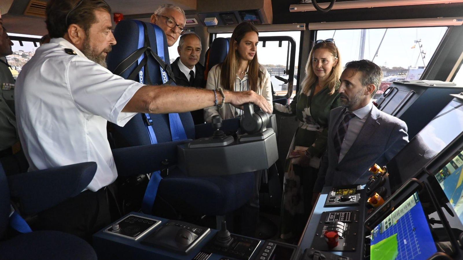 Visita al interior del barco.