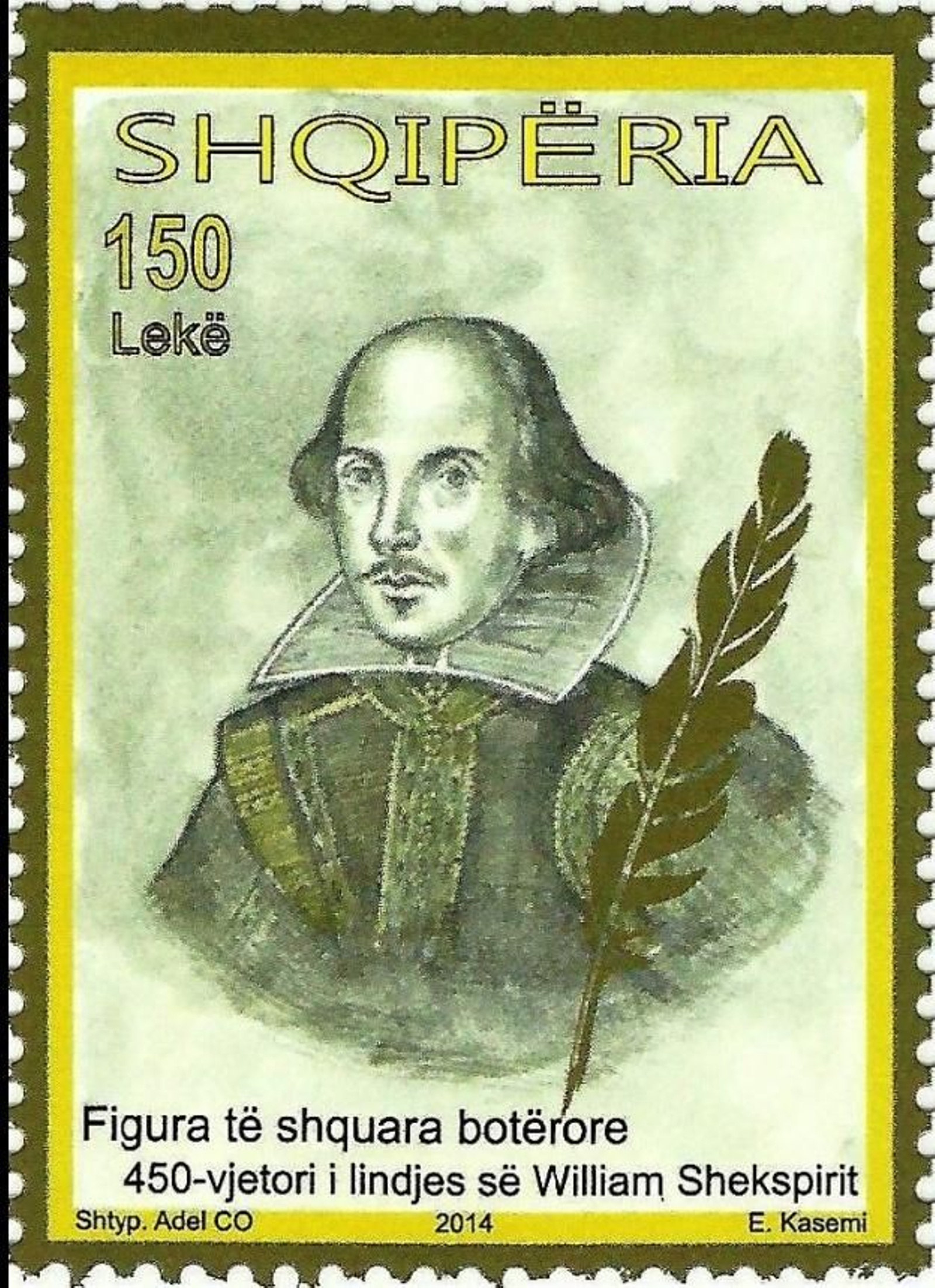 Otro sello sobre el autor británico.