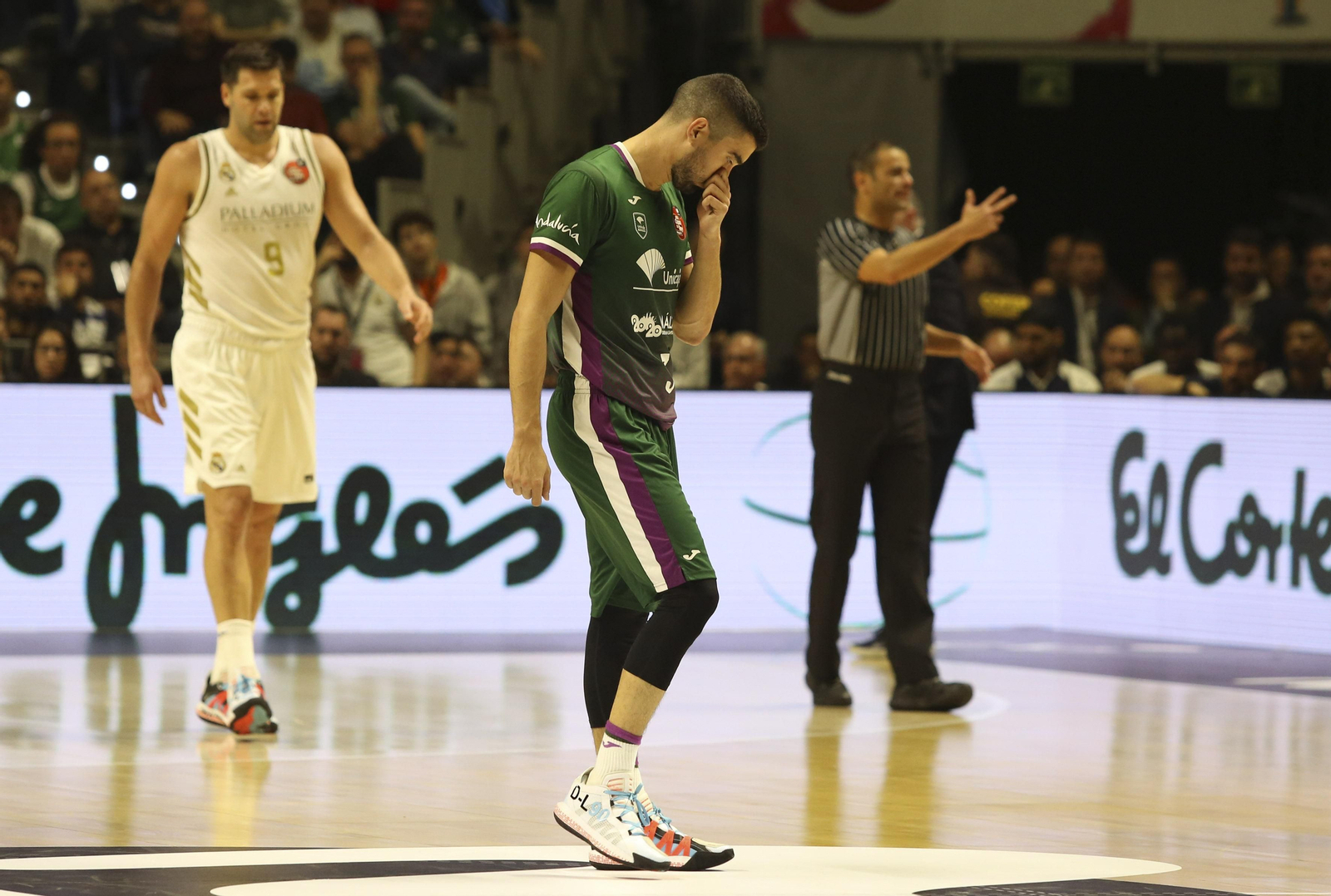 Jaime Fernández se lamenta durante la final.