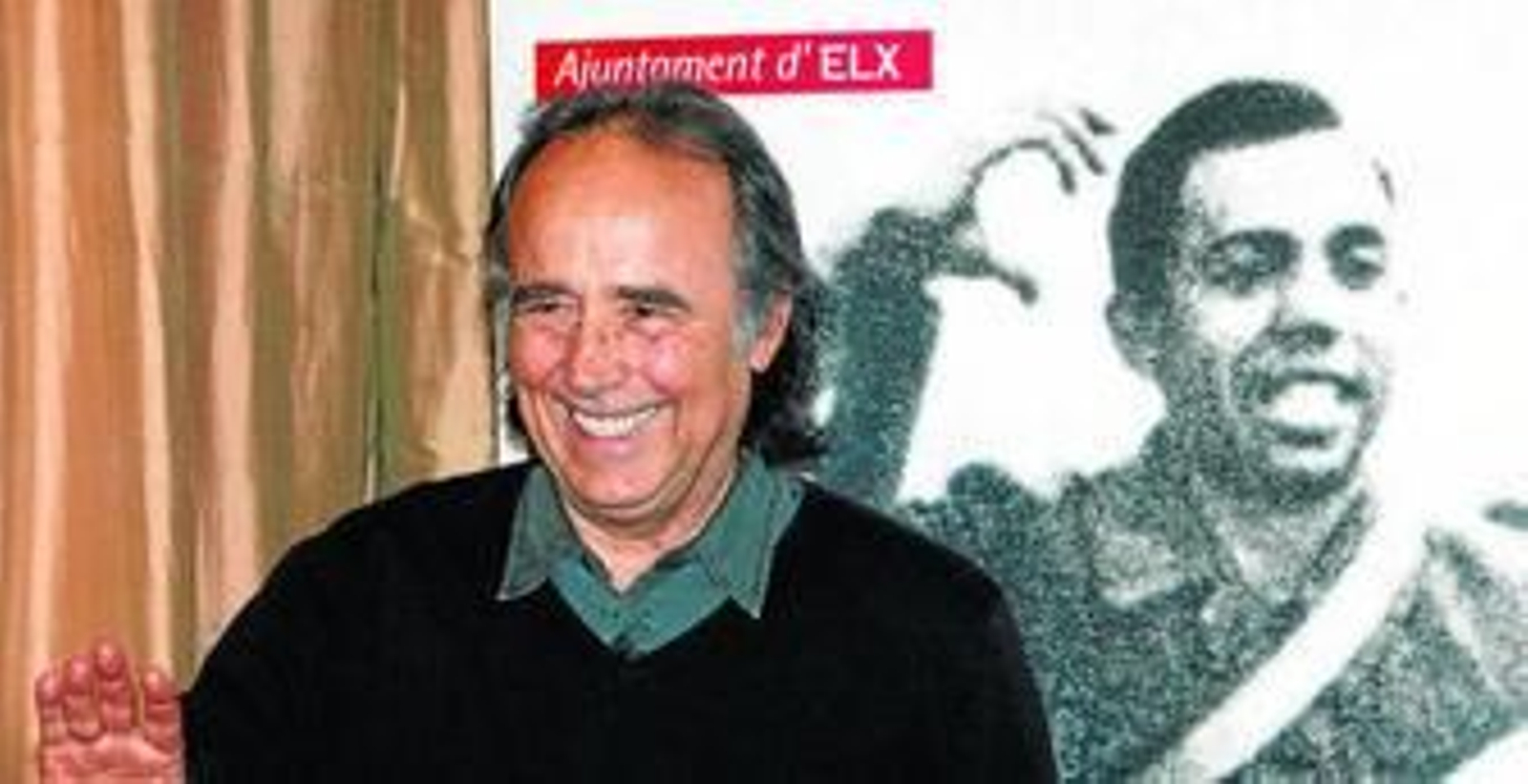 El cantautor catalán, ayer, en Madrid, con motivo de la presentación de su nuevo disco, que conmemora el centenario del poeta.