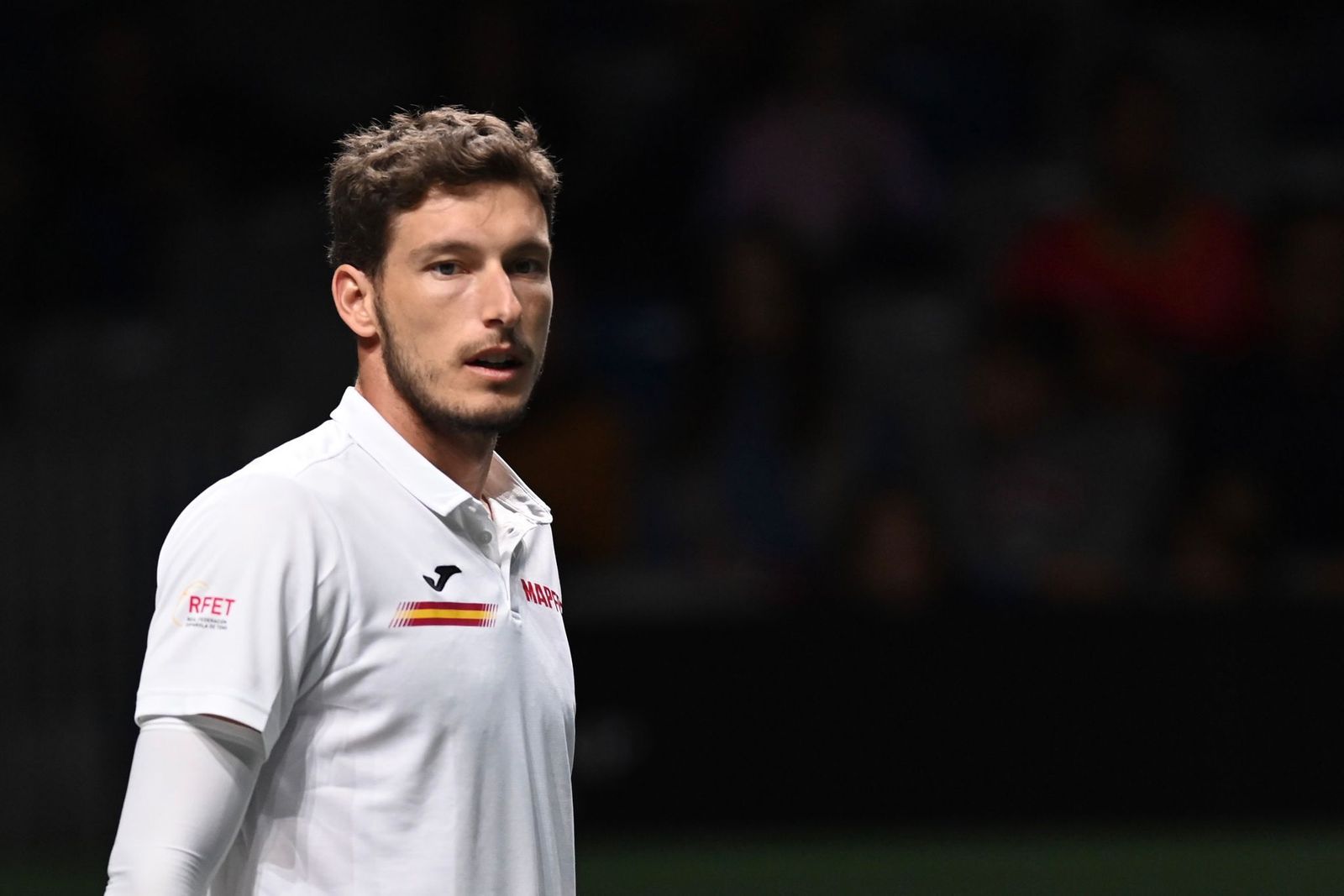 Los tenistas de la Copa Davis ya calientan motores en el Carpena