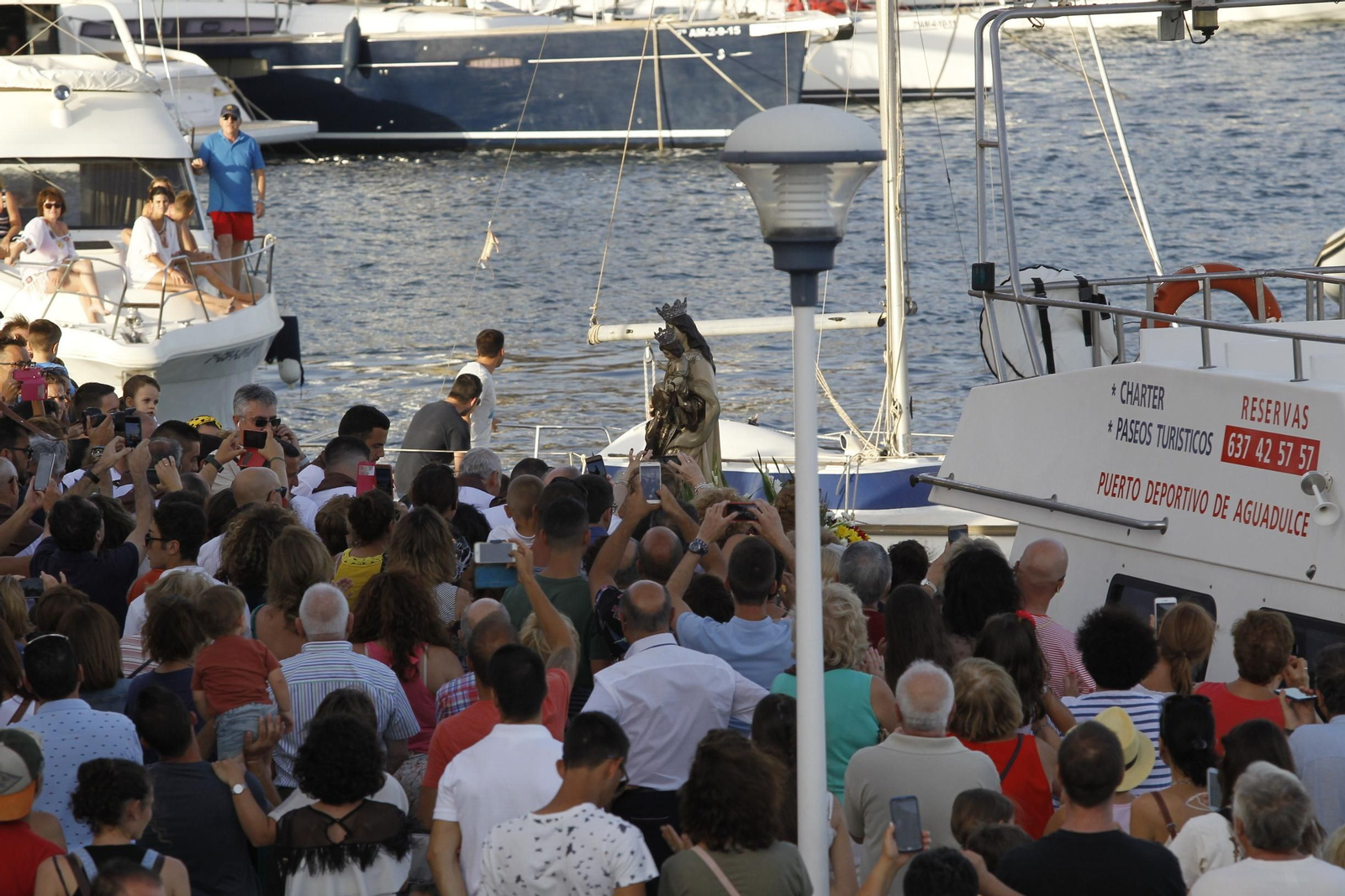 Las imágenes de la procesión de la Virgen del Carmen en Aguadulce