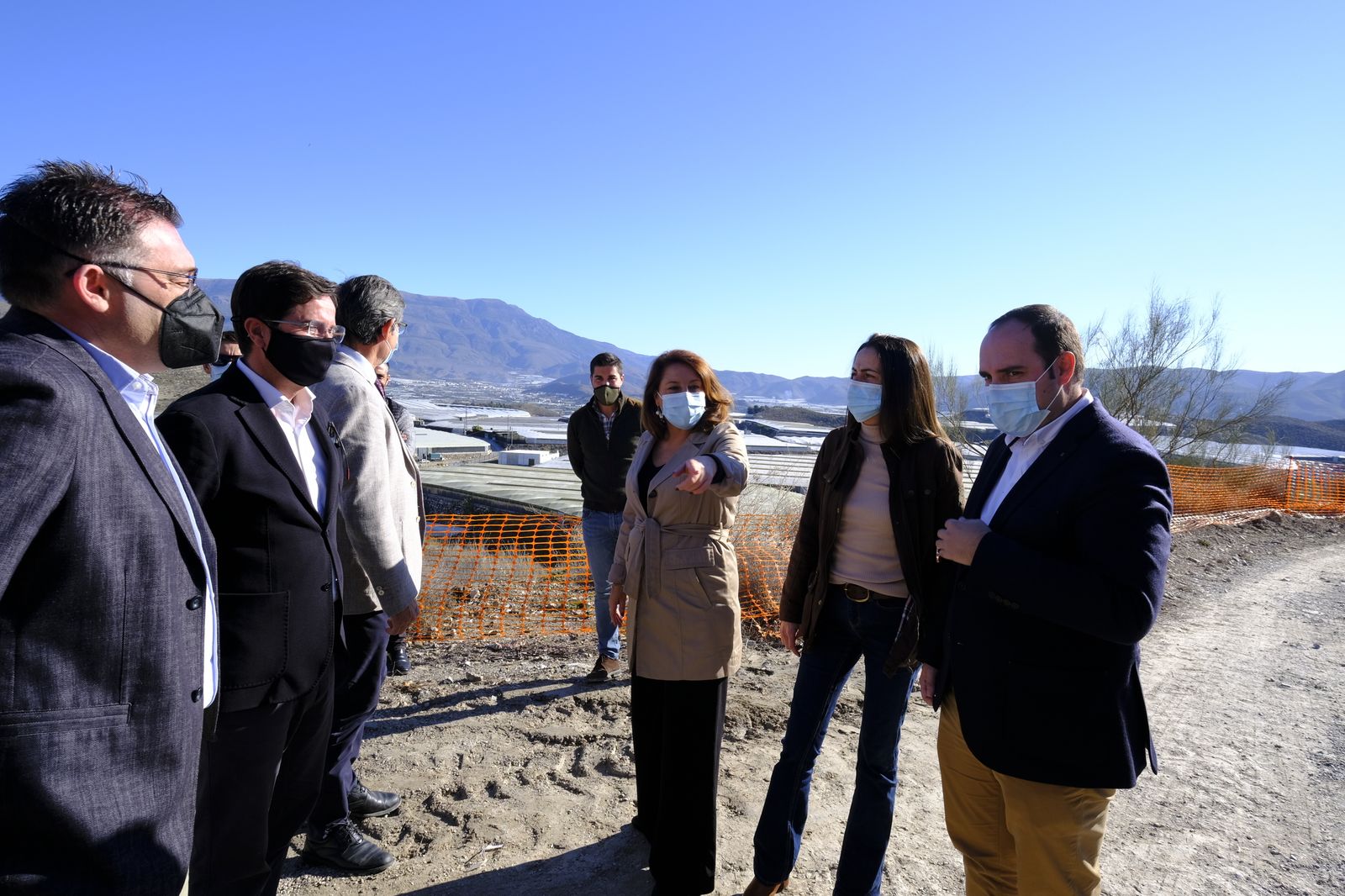 Fotogaleria visita obras Canal de Benínar. Berja (Almería)