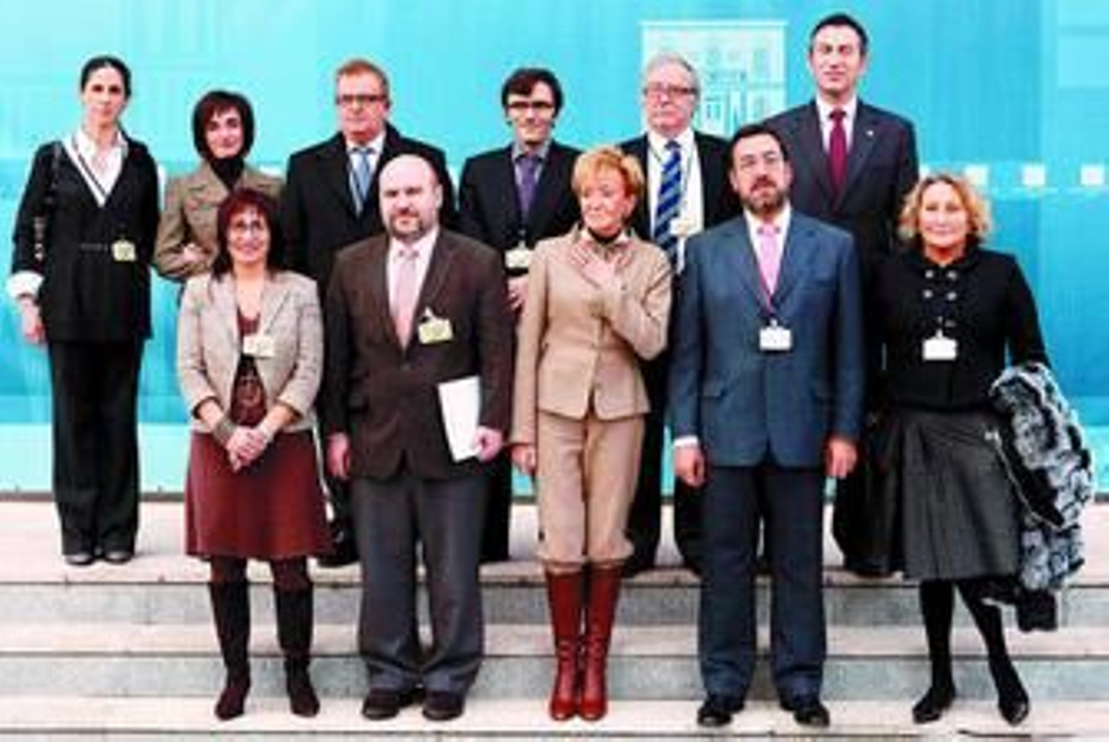 María Teresa Fernández de la Vega con el Comité Español de Representantes de Discapacitados. María Teresa Fernández de la Vega con el Comité Español de Representantes de Discapacitados.