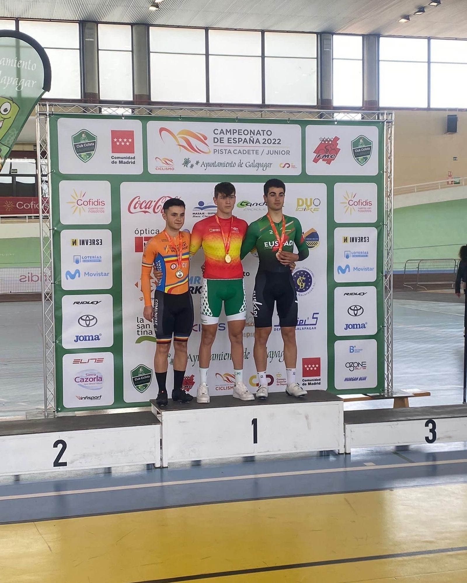 El jerezano Hugo Sánchez, en lo más alto del podio en Galapagar.