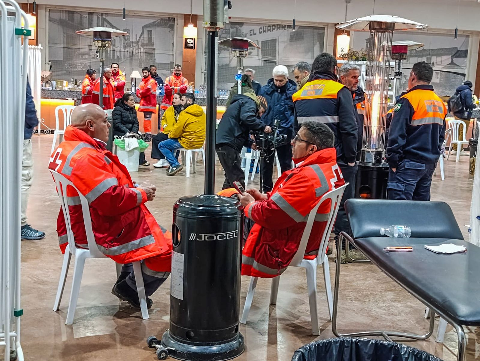 Fotografías del Hospital de campaña habilitado en Adamuz tras el accidente de tren