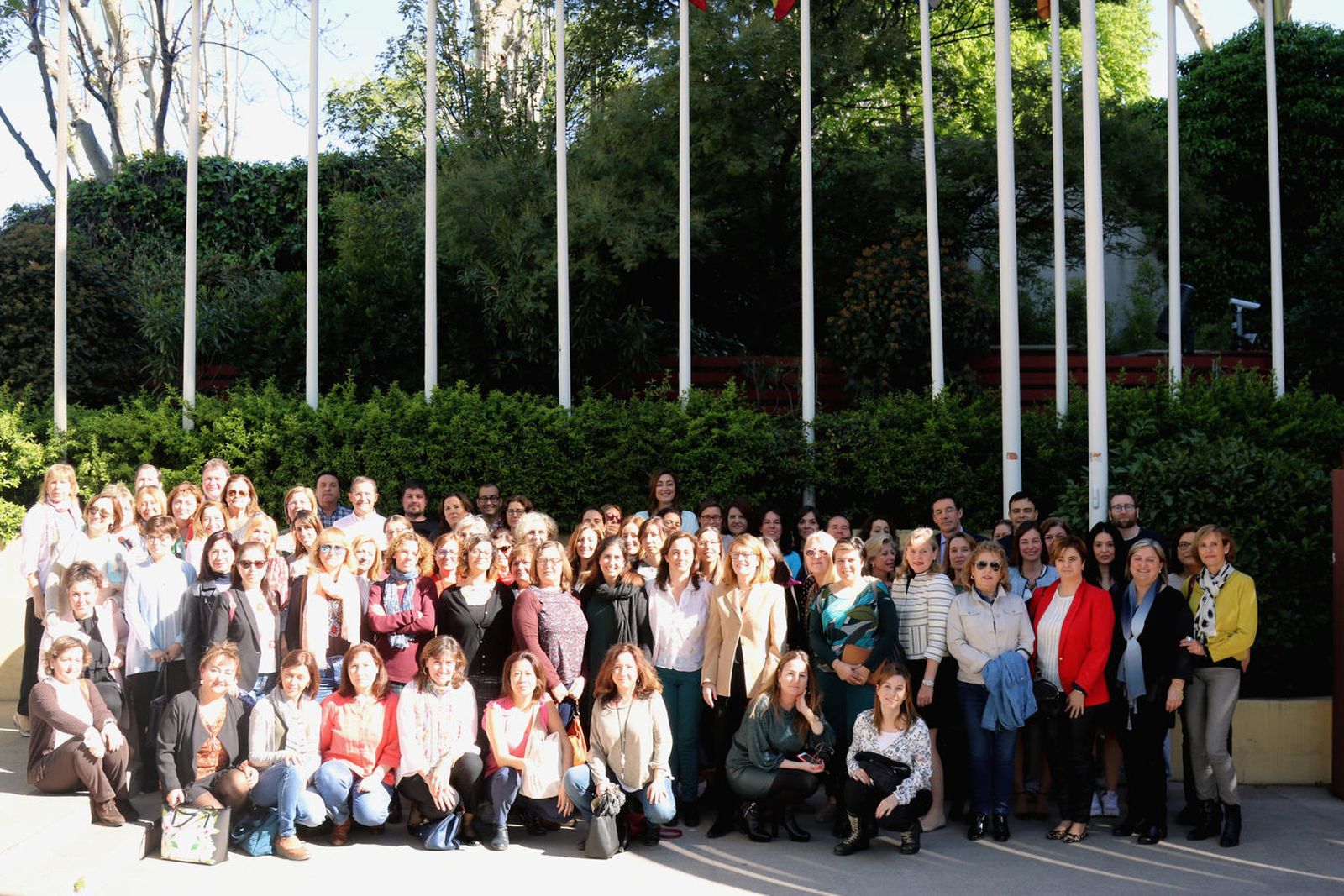 Participantes de los centros europeos en las jornadas formativas.